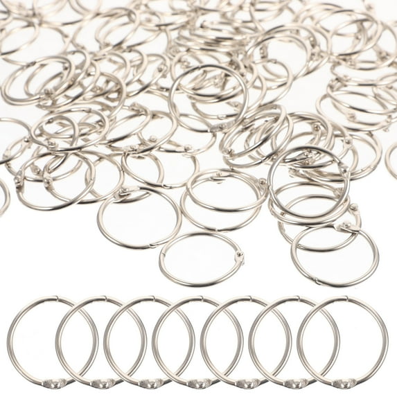 Yuanmiaoke 100Pcs Wear-resistant Binder Rings Daily Use Book Rings Multi-function Paper Rings
