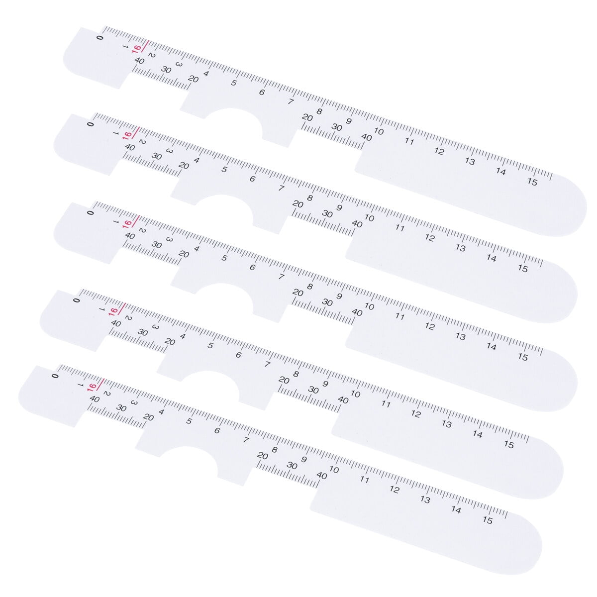 Yuanmiaoke 10pcs Plastic Optical PD Ruler Pupil Distance Meter Eye