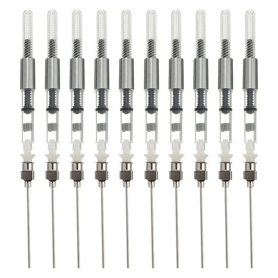 Yuanmiaoke 10pcs Student Stationeries Fountain Pen Ink Syringes Ink Converters
