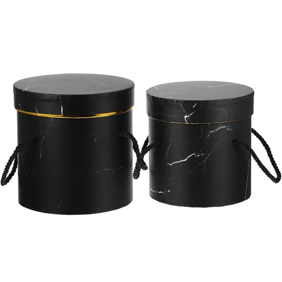 Yuanmiaoke 2pcs Flower Packaging Boxes Handheld Gift Boxes Valentine Flowers Packing Boxes