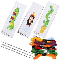 3 Sets of Embroidery Bookmarks Sewing Bookmarks Cross Stitch Kits
