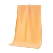 Yuanmiaoke 30x70cm Microfiber Cleaning Cloth Car Wash Towel Rags Kitchen Dish Towel Drying Absorber Household Cleaner for Polishing Waxing ( Yellow )