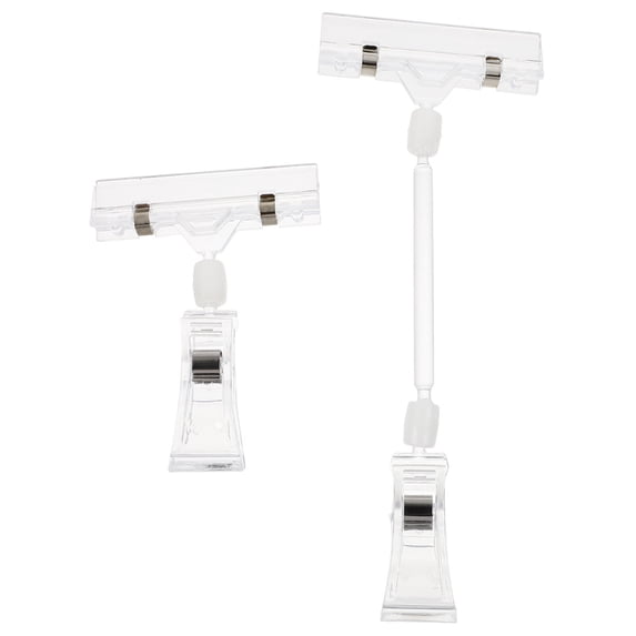 Yuanmiaoke 6pcs Merchandise Sign Display Clamps Sign Paper Display Clips for Supermarket