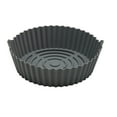 thumbnail image 1 of OFFIGAM Non-Stick Grey Silicone Air Fryer Basket Liner for Easy Cleaning and Reusable Mat, 1 of 10