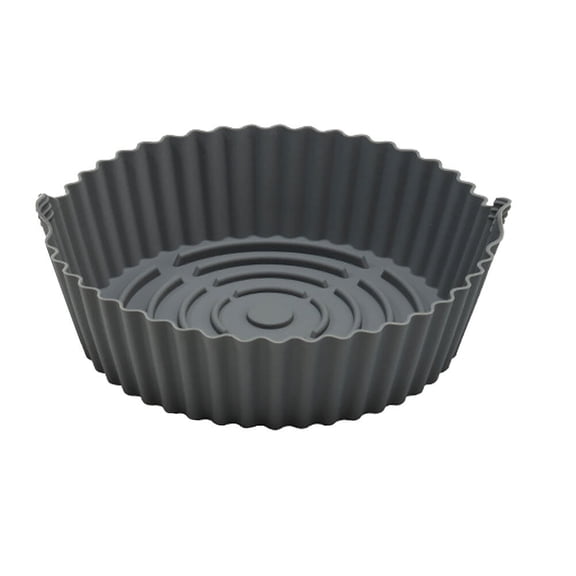 OFFIGAM Non-Stick Grey Silicone Air Fryer Basket Liner for Easy Cleaning and Reusable Mat