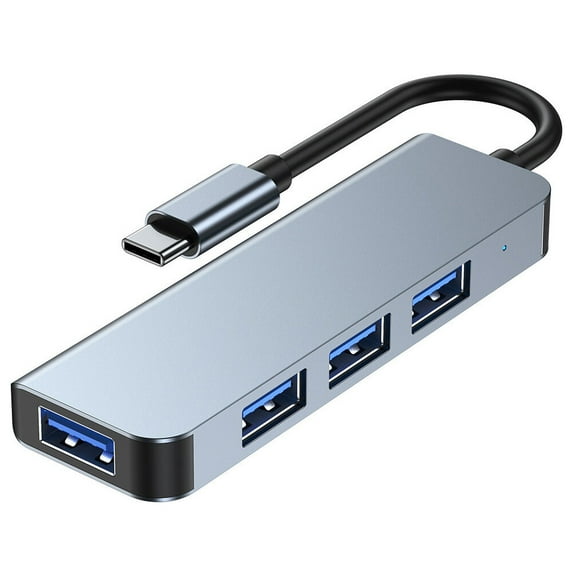 Yuanmiaoke Type- USB Hub Splitter 4 Ports Memory Adapter Hub USB 3. 1 to USB 3. 0 for Laptop Computer High Splitter Video Converter Adapter Accessory