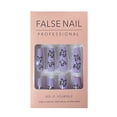 thumbnail image 1 of Yuanmo Long Coffin False Nails, Full Cover Press on Nail, Purple, Butterfly, 24 Pieces, 1 of 5