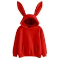 thumbnail image 1 of Yuannlog Womens Hoodies Autumn Long Sleeve Hooded Sweatshirts With Longg Rabbit Ear Comfy Loose Oversized Streetwear Retro Sweatshirts, 1 of 5