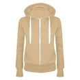 thumbnail image 1 of Yuannlog Womens Hoodies Lined Thicken Long Sleeve Drawstrings Hoodies Oversized Fall Tops Clothes Autumn Winter Jacket Hooded Coat, XXL, 1 of 7