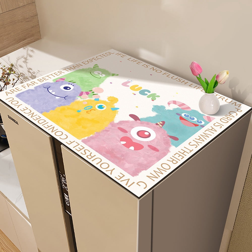 Yuanqi Spring Multi-Color Drum Washing Machine Dust Cover Mat - 50x60cm ...