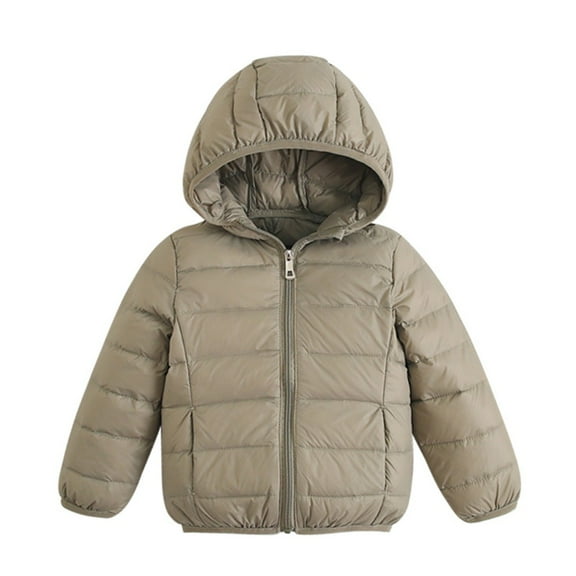 Yuanyu 2-9T Child Boy Girl Puffer Jacket Kid Toddlers Lightweight Snowsuit OutWear Hooded Water-Resistant Coat