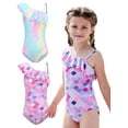 thumbnail image 1 of Yuanyu Kids Girl One Piece Swimsuits Romper Swimwear Ruffle Bathing Suit Beach Sets, 1 of 14