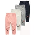 thumbnail image 1 of Yuanyu Kids Girls Leggings Toddler Baby Footless Skinny Trousers Little Girls Floret Embroidery Pants 1-9 Y, 1 of 6