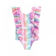 thumbnail image 1 of Yuanyu Toddler Girl Ruffle One Piece Swimsuits Infant Baby Bikini Summer Swimwear Bathing Suit 1-5 Years, 1 of 5