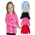 thumbnail image 1 of Yuanyu Toddler Little Girl Boy Cardigan Sweater Child Baby Button Knit Uniform Knit Coat Tops 1-7 Years, 1 of 12