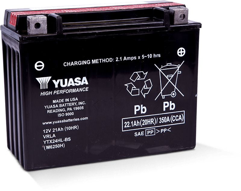 Yuasa AGM 12 Volt Automotive Battery, 350 CCA, Top Post