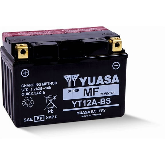 Yuasa Yt12a Bs Maintenance Free 12 Volt Battery