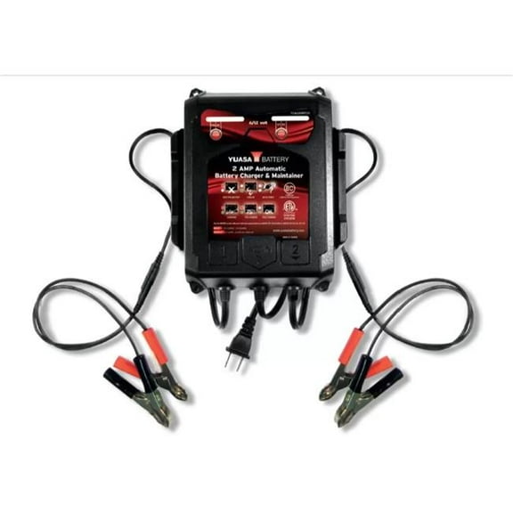 Yuasa 2 Amp Dual-Bank Automatic Battery Charger & Maintainer (YUA2AMPCH)