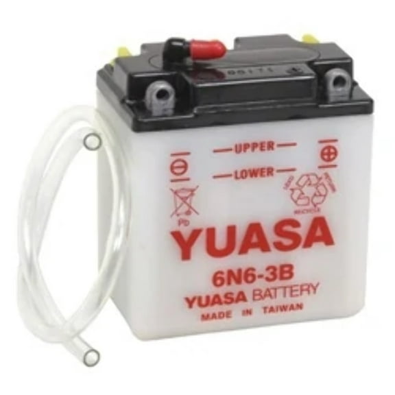 Yuasa 6N6-3B Conventional 6V Battery (YUAM2660B)