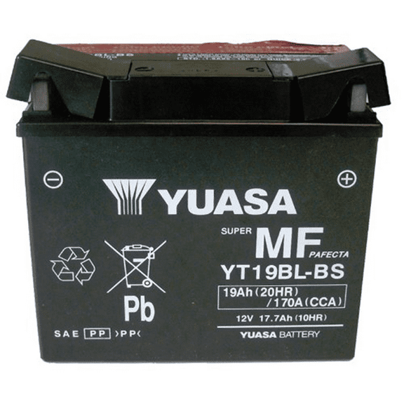 Yuasa YT19BL-BS AGM Maintenance Free Battery (YUAM6219BL)
