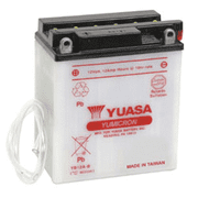 Yuasa Yumicron YB12A-B 12V Conventional Powersports Battery, 12Ah, 150 CCA, Dry Charged YUAM222AB