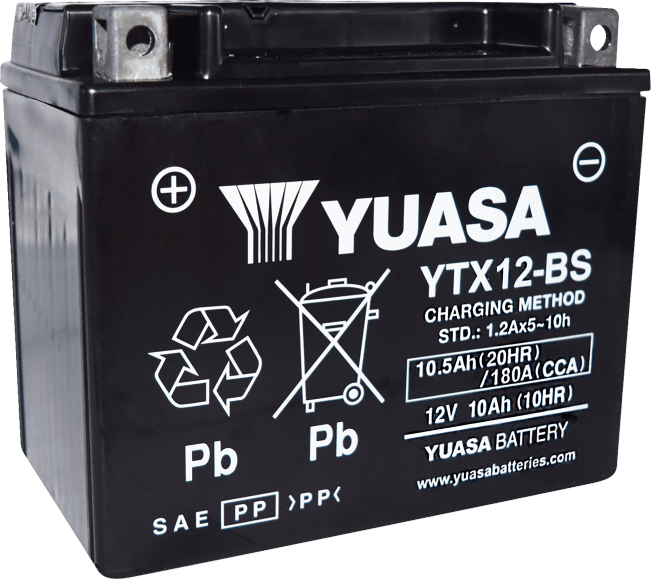 Yuasa Maintenance Free 12V Automotive Battery, Top Post
