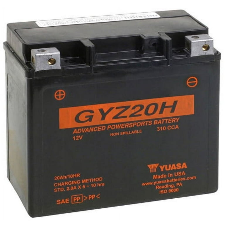 【美品】GS YUASA 　 12V 自動車 MBC-10H Yuasa GYZ20H Factory Activated, Maintenance-Free Battery