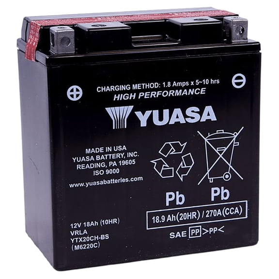 Yuasa Ytx20ch Bs H Performance Mf Battery