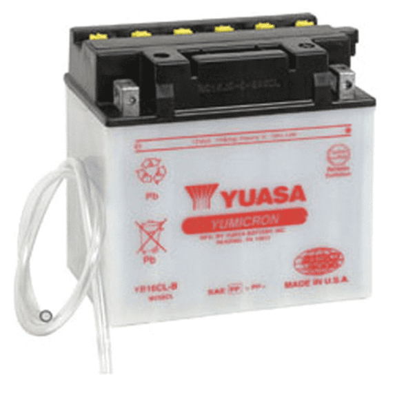Yuasa Yumicron YB16CL-B Conventional Lead Acid 12V Motorcycle Battery 19Ah 240 CCA Dry Charged (YUAM2S6CLTWN)