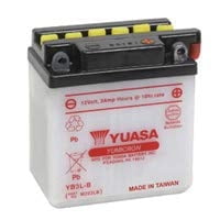 Yuasa Yumicron YB3L-B 12V 3Ah Conventional Powersports Battery, Dry Charged, Extra Plate Design (YUAM223LB)