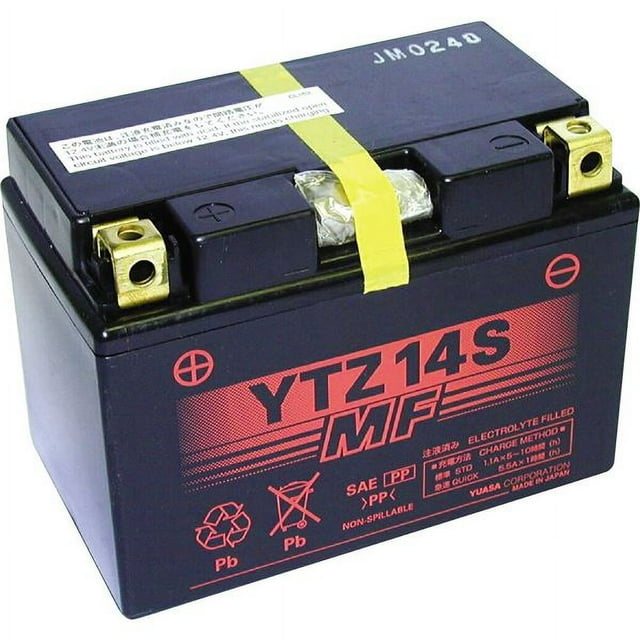 Yuasa YTZ12S Motorcycle ATV Powersports Battery Sealed VRLA AGM ...