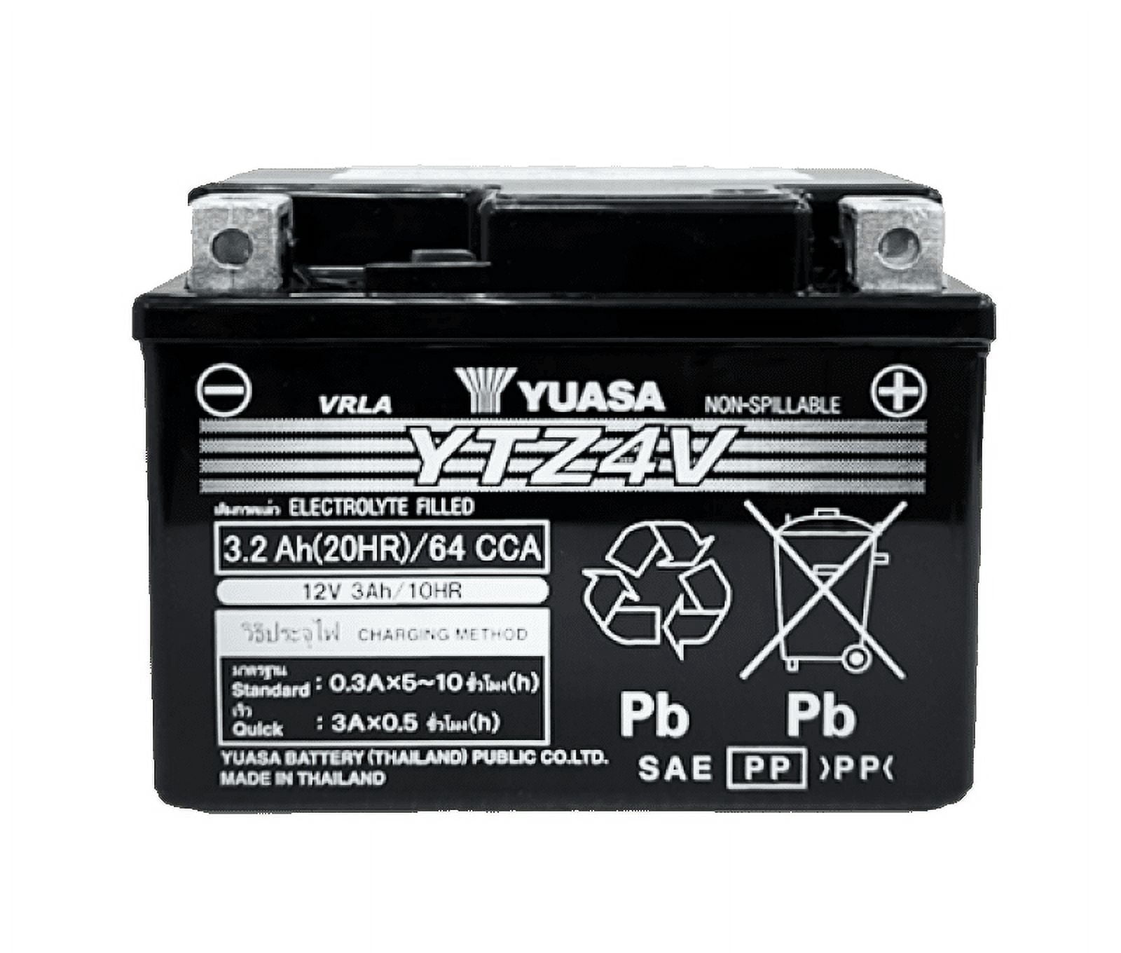 【yyy】 Yuasa YTZ4V Maintenance Free AGM 12 Volt Battery - Walmart.com