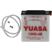 Yuasa Conventional 12V 5Ah Motorcycle Battery, 12N5-4B, 39 CCA, Dry Charged YUAM2250B