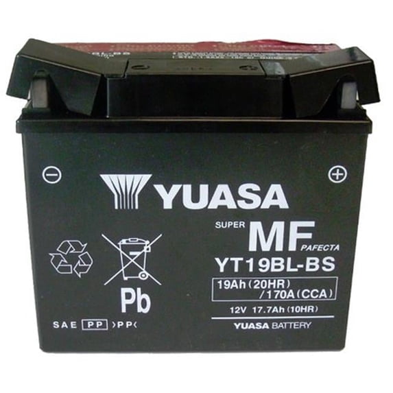 Yuasa YUAM6219BL YT19Bl-BS Maintenance Free Battery