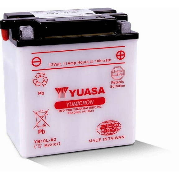 Yuasa Conventional YB10LA2 12 Volt Battery YUAM2210Y