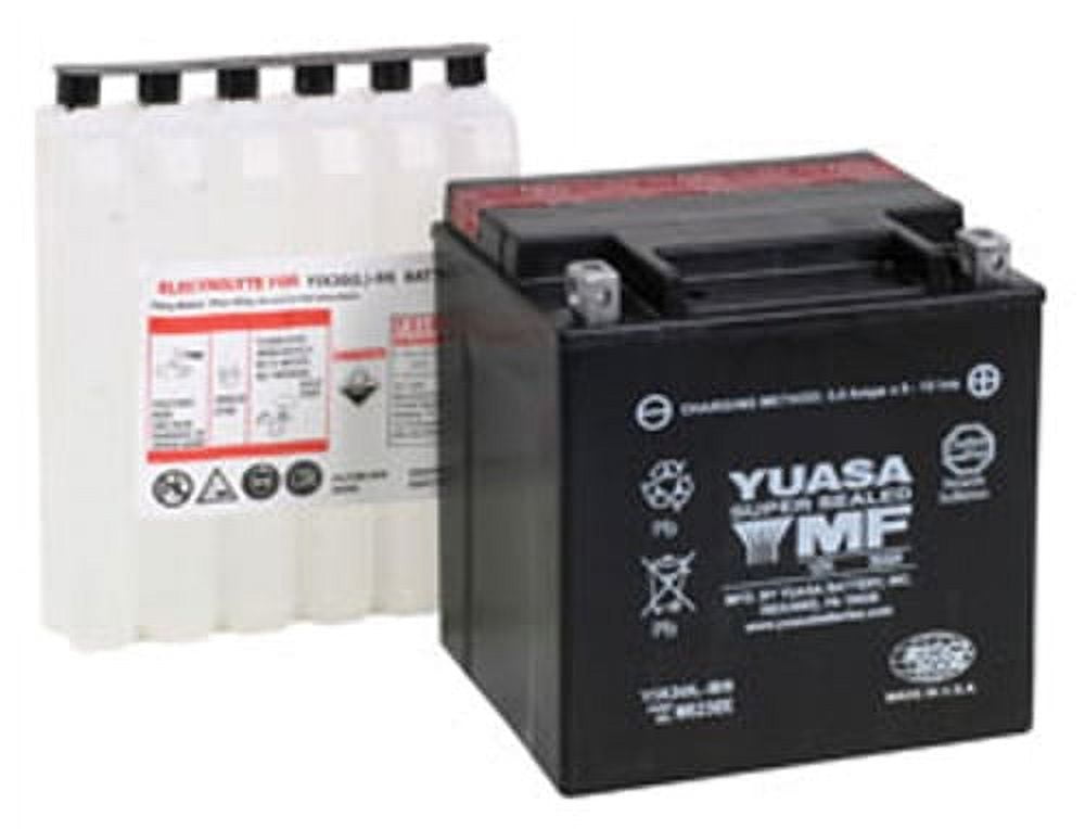 Yuasa Yix30l AGM Power Sport Battery for Motorcycle, ATV, and UTV