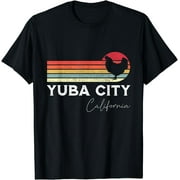 Yuba City California Retro Chicken Lover Souvenir T-Shirt