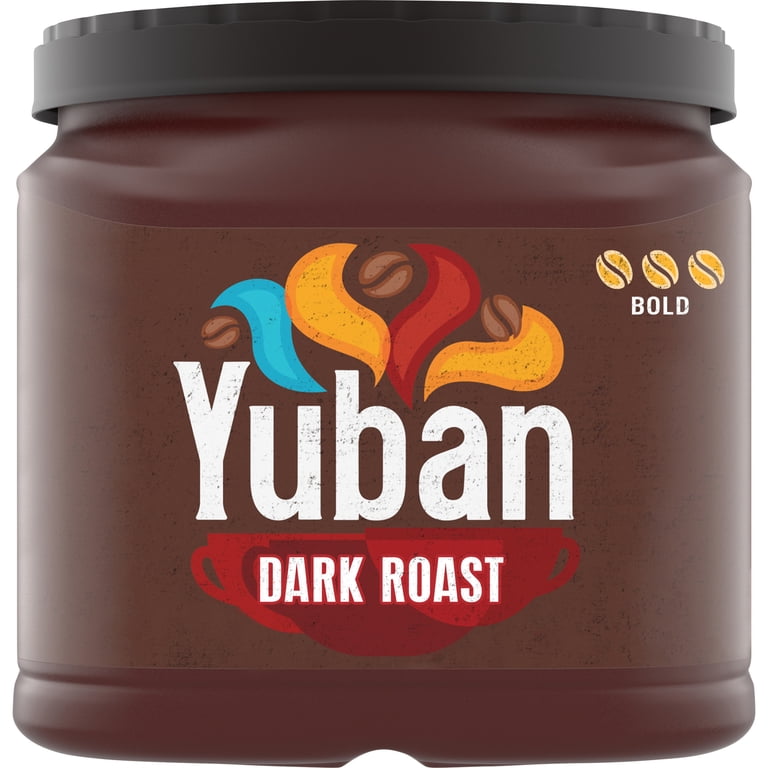 Yuban, Dark Roast Ground Coffee, 25.3 oz Canister, Full-bodied