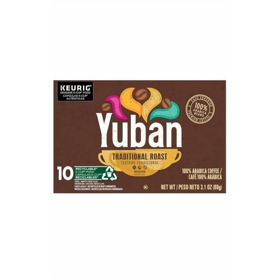 Yuban Traditional Medium Roast K-Cup Coffee Pods (10 Pods)