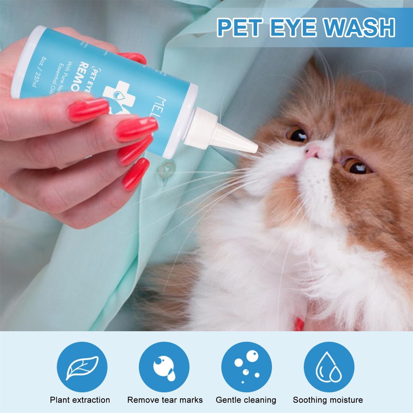 Yubatuo Eye Drops for Dogs and Cats, Gentle Cat and Dog Eye Infection