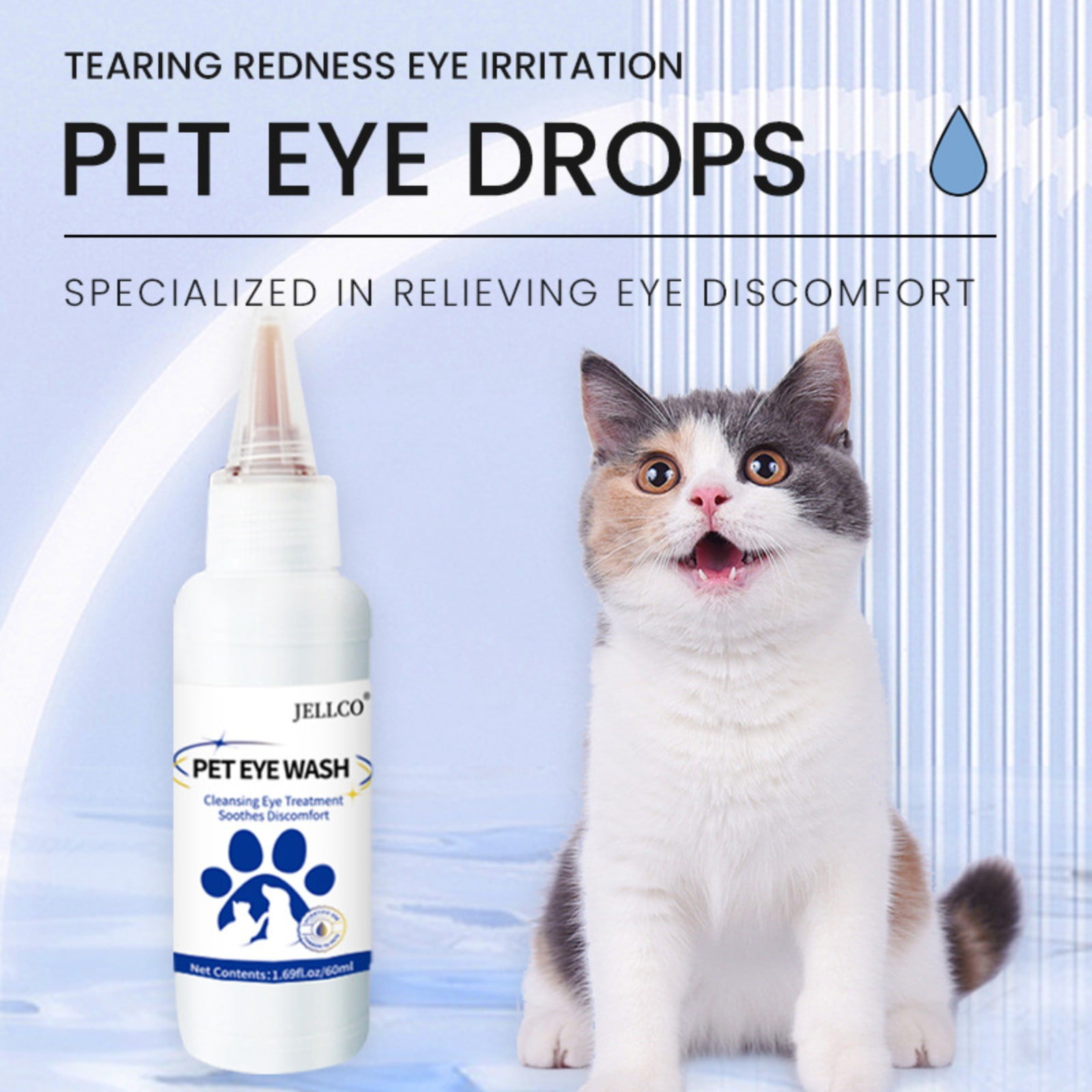 Yubatuo Eye Drops for Dogs and Cats, Gentle Cat and Dog Eye Infection