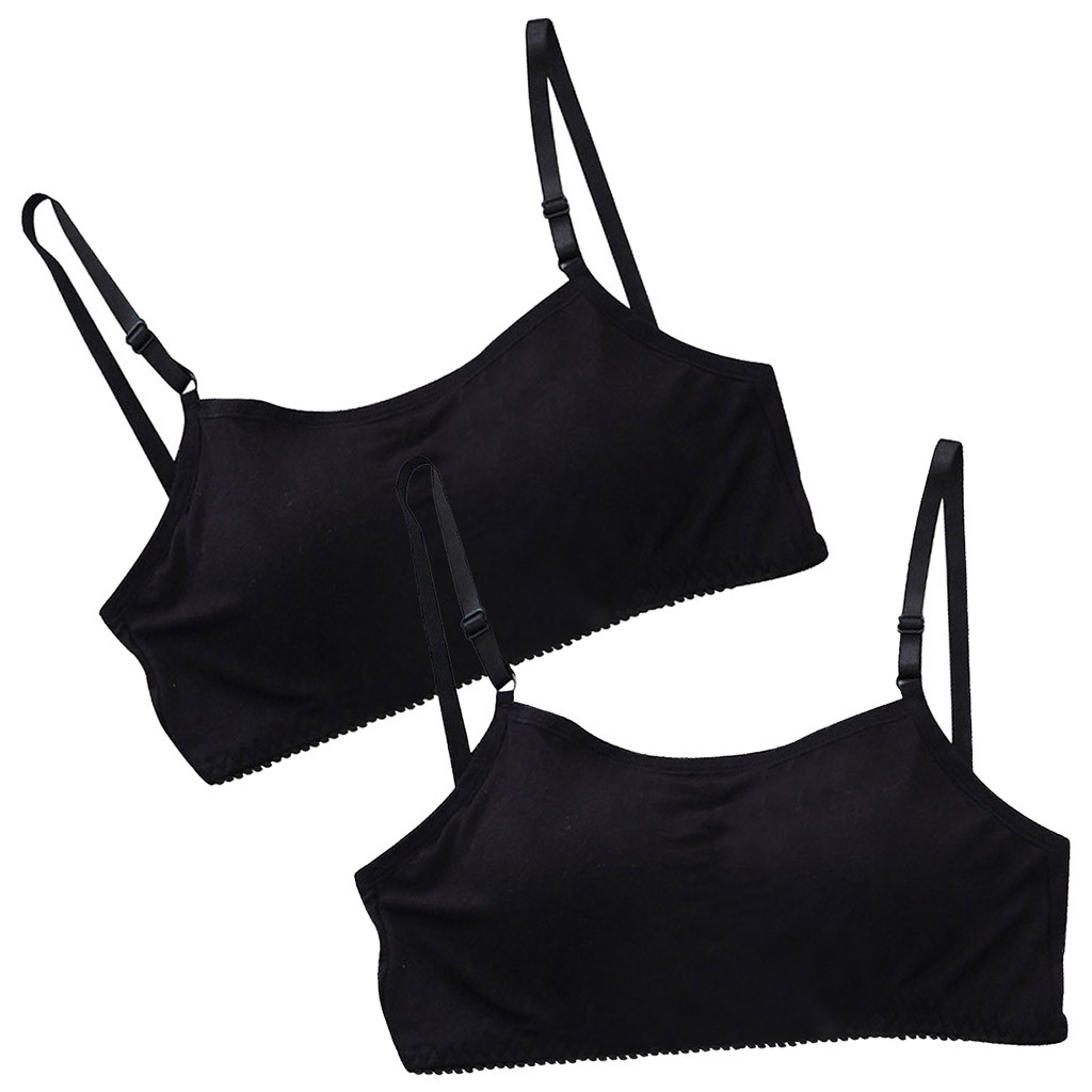 Yubatuo Lingerie For Women Sexy Thin Solid Color Wrap Chest Bra Vest Vest Underwear 2 Pieces Bra