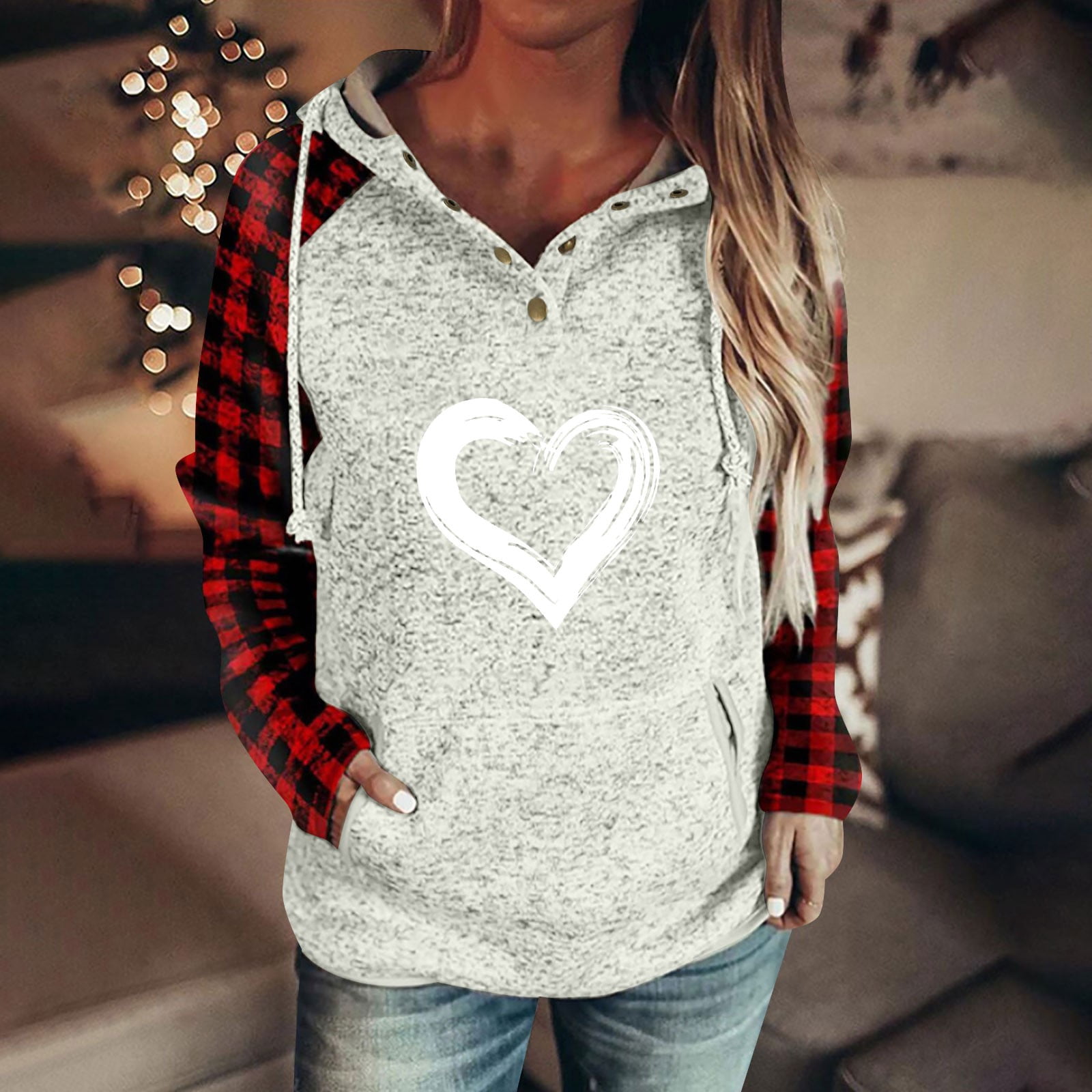 Classy But I Cuss A Little Women's Sweatshirt - Off Shoulder Pullover With Kangaroo Pocket | Casual Long Sleeve Tops - View #10