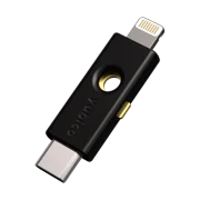 Yubico - YubiKey 5Ci - Multi-factor authentication MFA security key and passkey for iPhone/Android/PC, dual connectors for Lighting/USB-C, FIDO certified