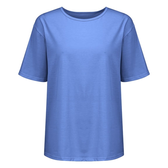 Yubnlvae 2025 Pointelle Knit Short Sleeve Top - Business Casual Summer Sweater (Breathable Open-Weave | Office-to-Weekend Wear) (Blue | S)