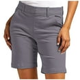 thumbnail image 1 of Yubnlvae 2025 Trendy Chino Shorts for Women High Waist Straight Leg Hiking Style | Summer Vacation & Casual Streetwear Outfits, Grey, M, 1 of 7