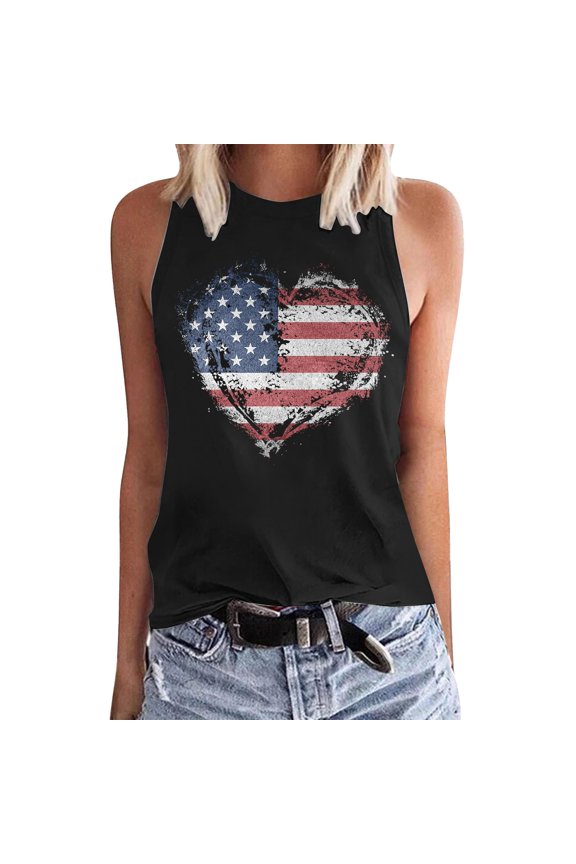 Black Women's Gradient Coconut Tree Tank Tops Summer Sleeveless V Neck Button down Shirt, 3Xl