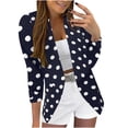 thumbnail image 1 of Yubnlvae Blazer Jackets for Women, Women Blazers Coat Slim Cardigan Work Office Suit 3/4 Sleeve Jacket Formal Navy Xl, 1 of 4