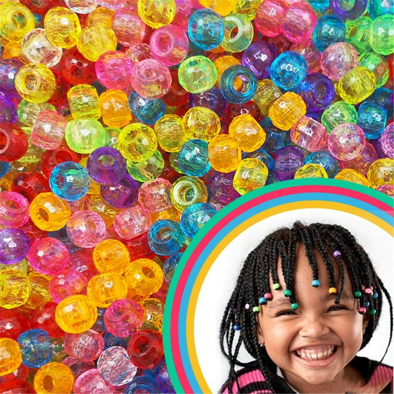 Yubnlvae Bracelets Beads Glitter Beads Hair Beads Craft Beads Children'S  Multicolor Beads Diy Beads Bracelet Beads Craft Beads H