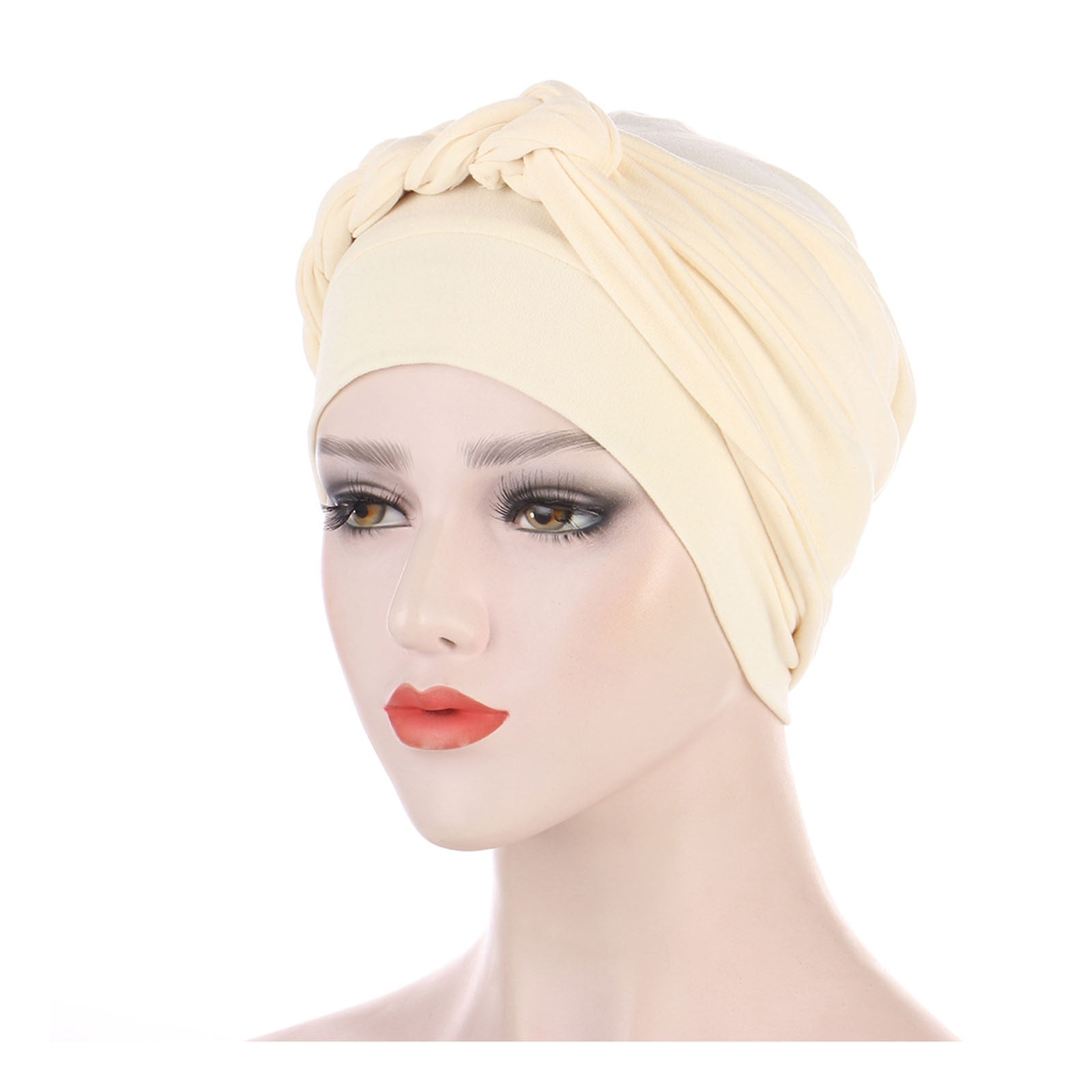 HONENNA Printed Turban Headband & Chemo Cap - Stretchy Beanie Scarf For Sleep, Cancer Patients, Yoga, Sun Protection - One Size Fits All (2 Pack)
